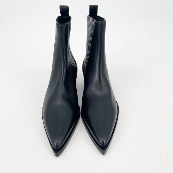 NWOB Christian Louboutin Black Cheliviss Pointed Toe Chelsea Ankle Boot EU 38 - Picture 5 of 11